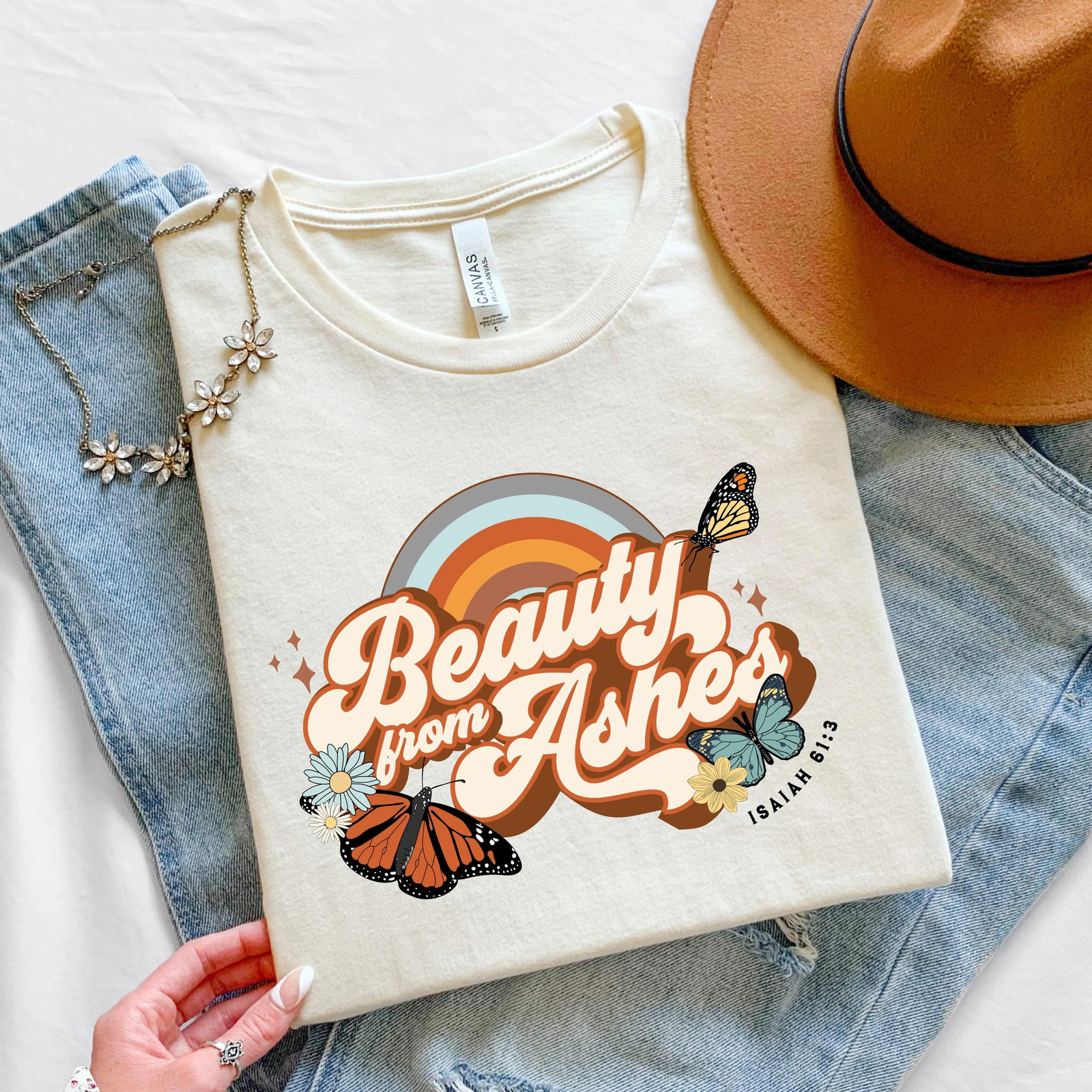 Beauty from Ashes Christian Jesus Shirt – Soft, Comfortable Cotton Tee