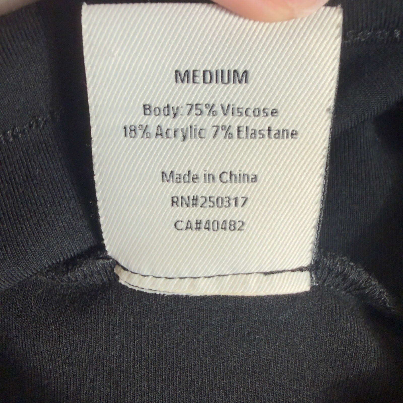 Varley Funnel Neck Top Womens Medium Black Long Sleeve Athleisure Knit Pullover