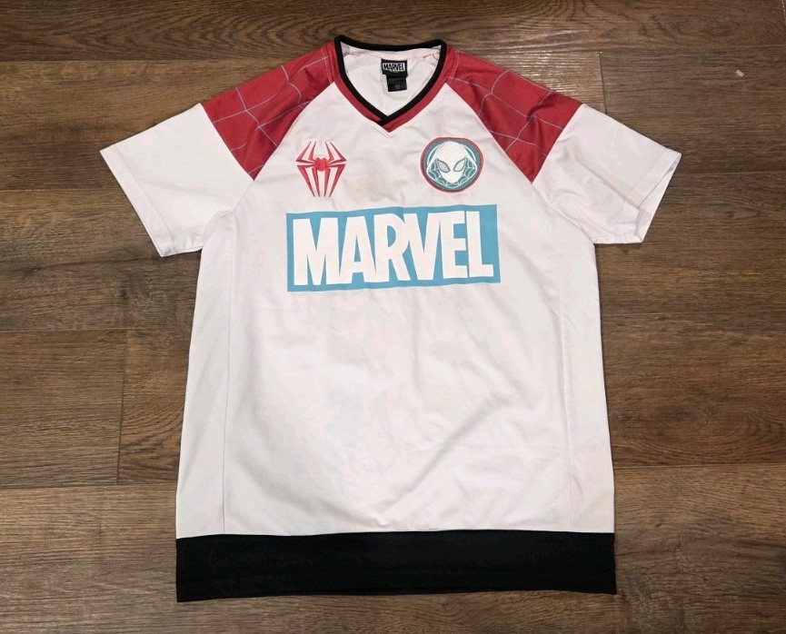Ghost Spider Gwen Stacy Marvel Spider Man Soccer Jersey Adult Womens Small