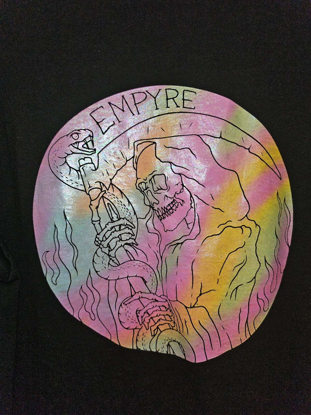 Empyre Be Weary Of The Forbidden Medium Womens Black Double-sided Graphic Tee