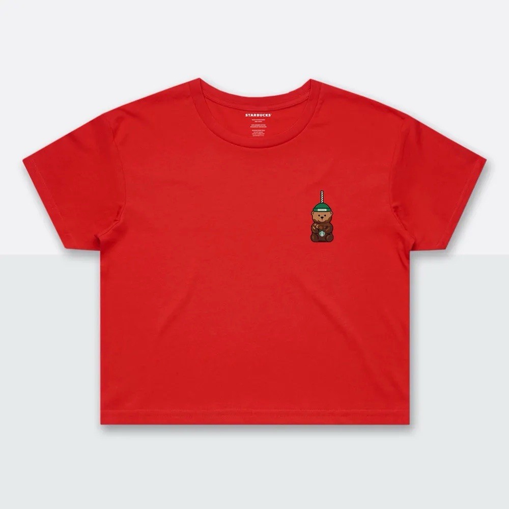 STARBUCKS Bearista Women’s Cropped Tee – Medium