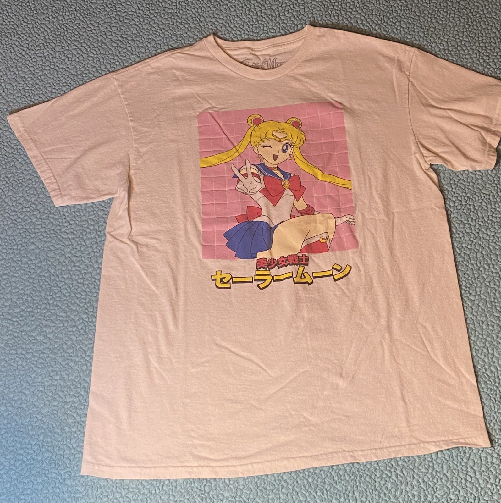 Sailor Moon T shirt Medium White Unisex Serena Usagi Japanese Anime Manga