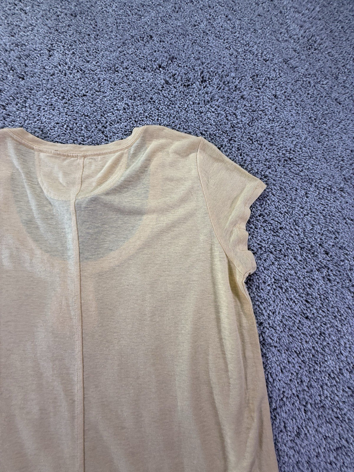 NWT Prana Women’s Short Sleeve Cozy Up Scoop Neck Tee Size Small Yellow