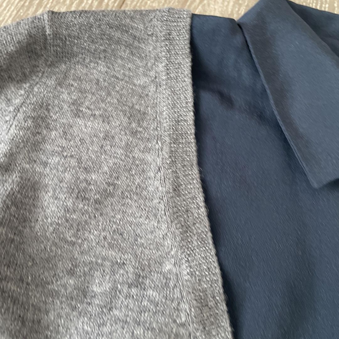 miumiu grey navy tunic size 40 length 30 inches