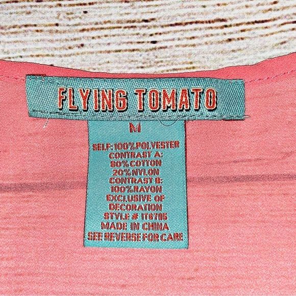 Flying Tomato Embroidered Sheer South Western Aztec Tank Size M