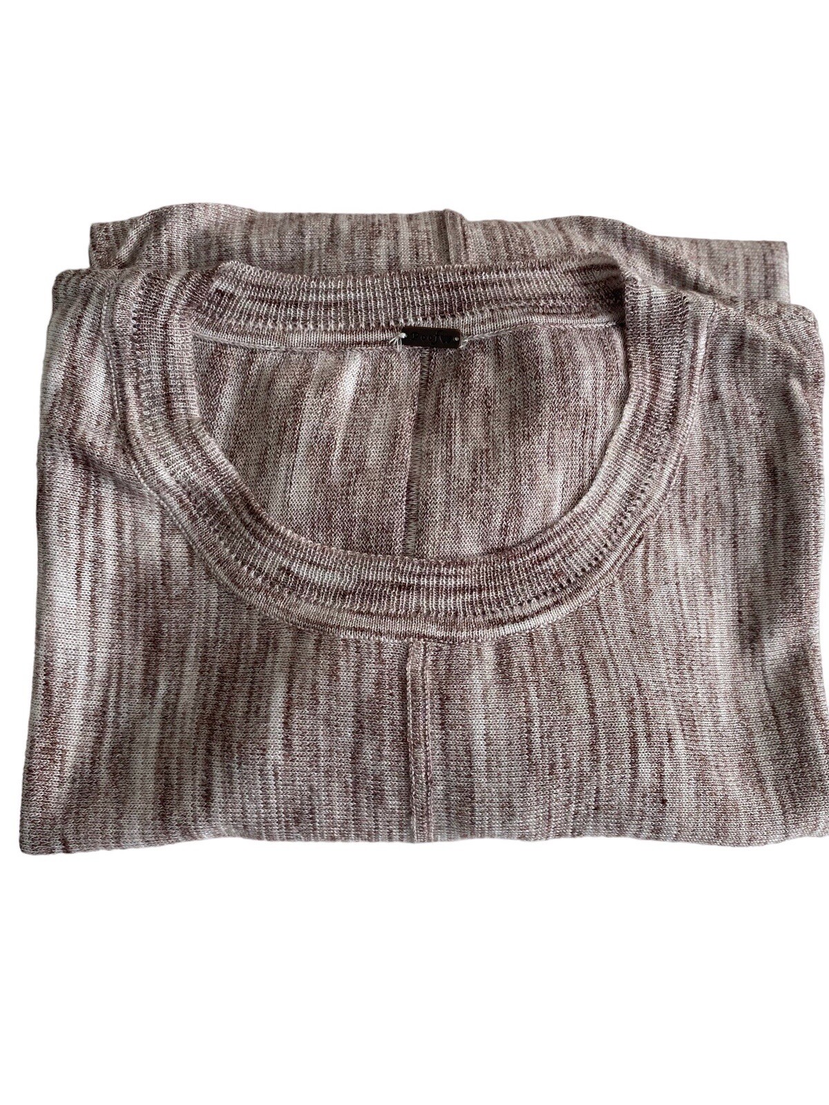 POOF women’s blouse L, pit to pit 22 in, long front 24 in, long back 26 in