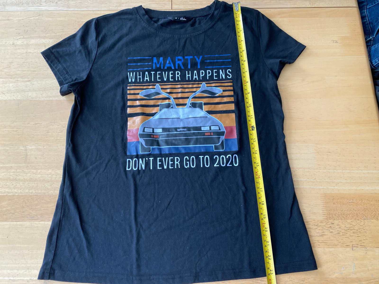 Marty Whatever Happens Don’t Ever Go To 2020 Graphics Black T Shirt Women’s M