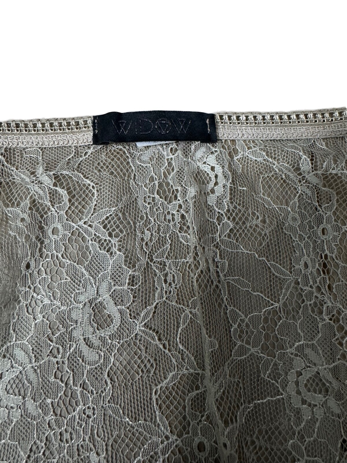 Widow Sheer Goth Witch Gothic Victorian Vampire Cult Beige Blouse Top Shirt