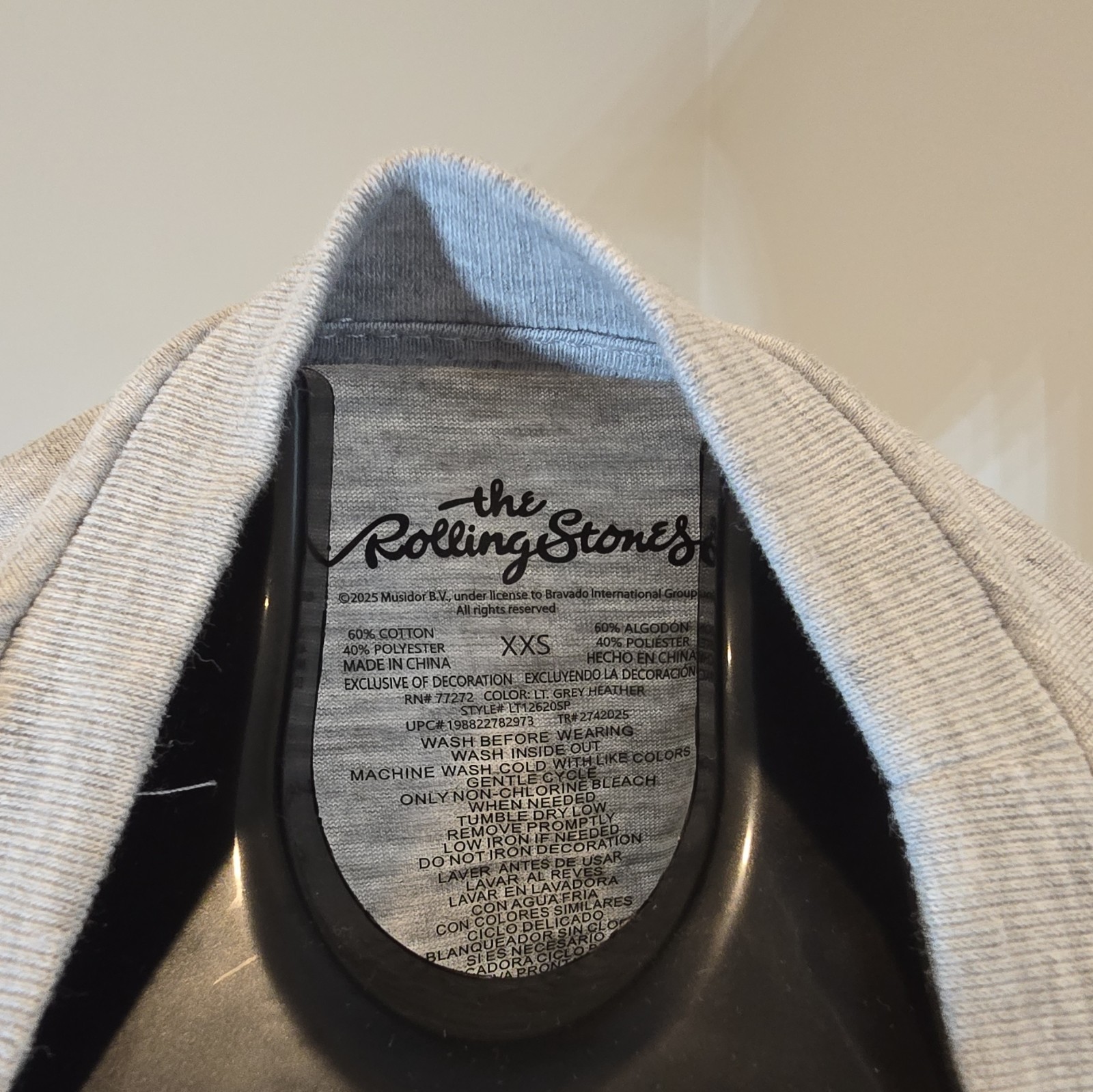 Walmart The Rolling Stones Gray Graphic Crew Neck Tee Juniors XXS