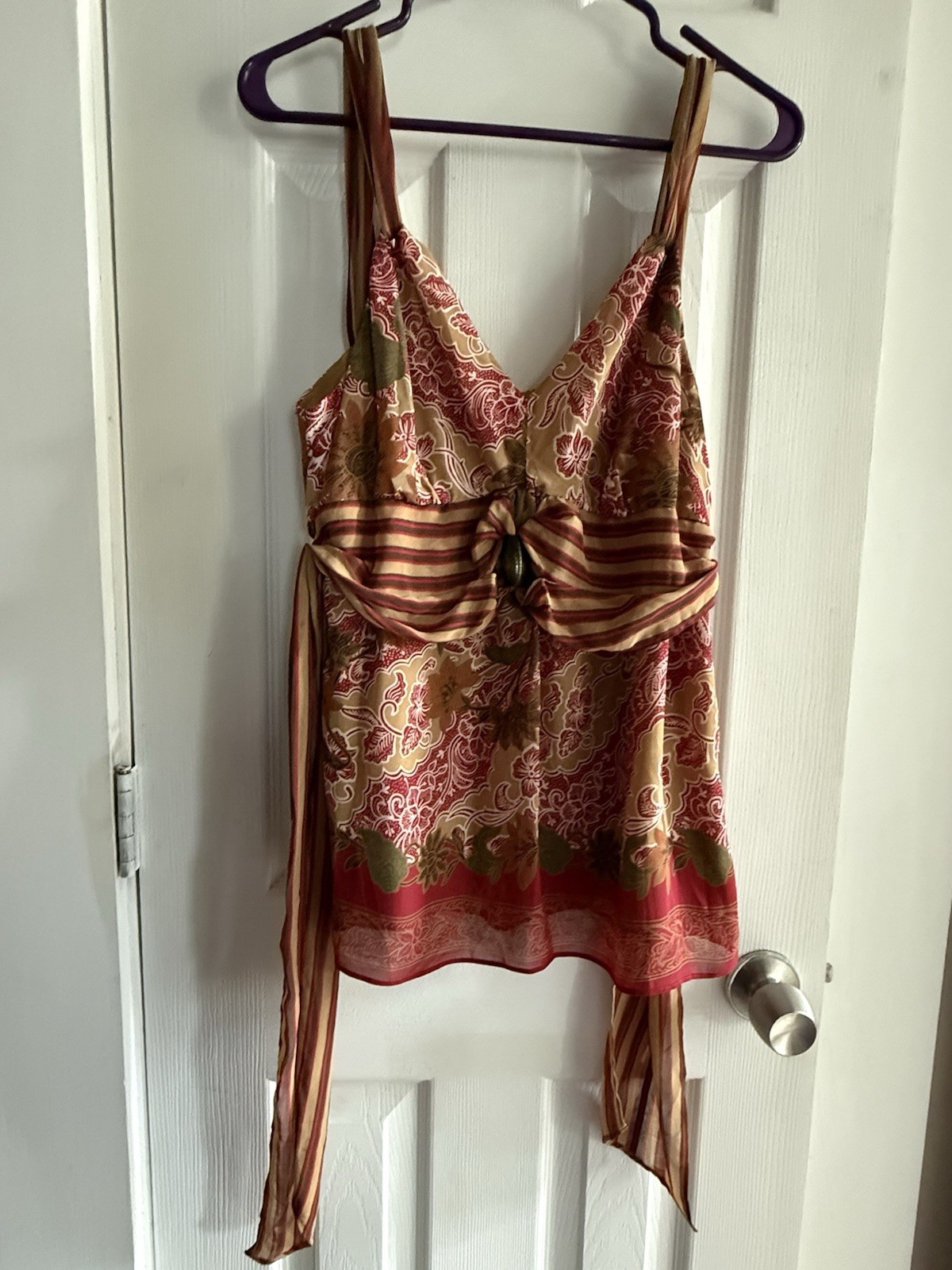 Bandolino Women’s Floral Sleeveless Tunic Top Size 8 | ( Item #L2473 ) ( NWOT)