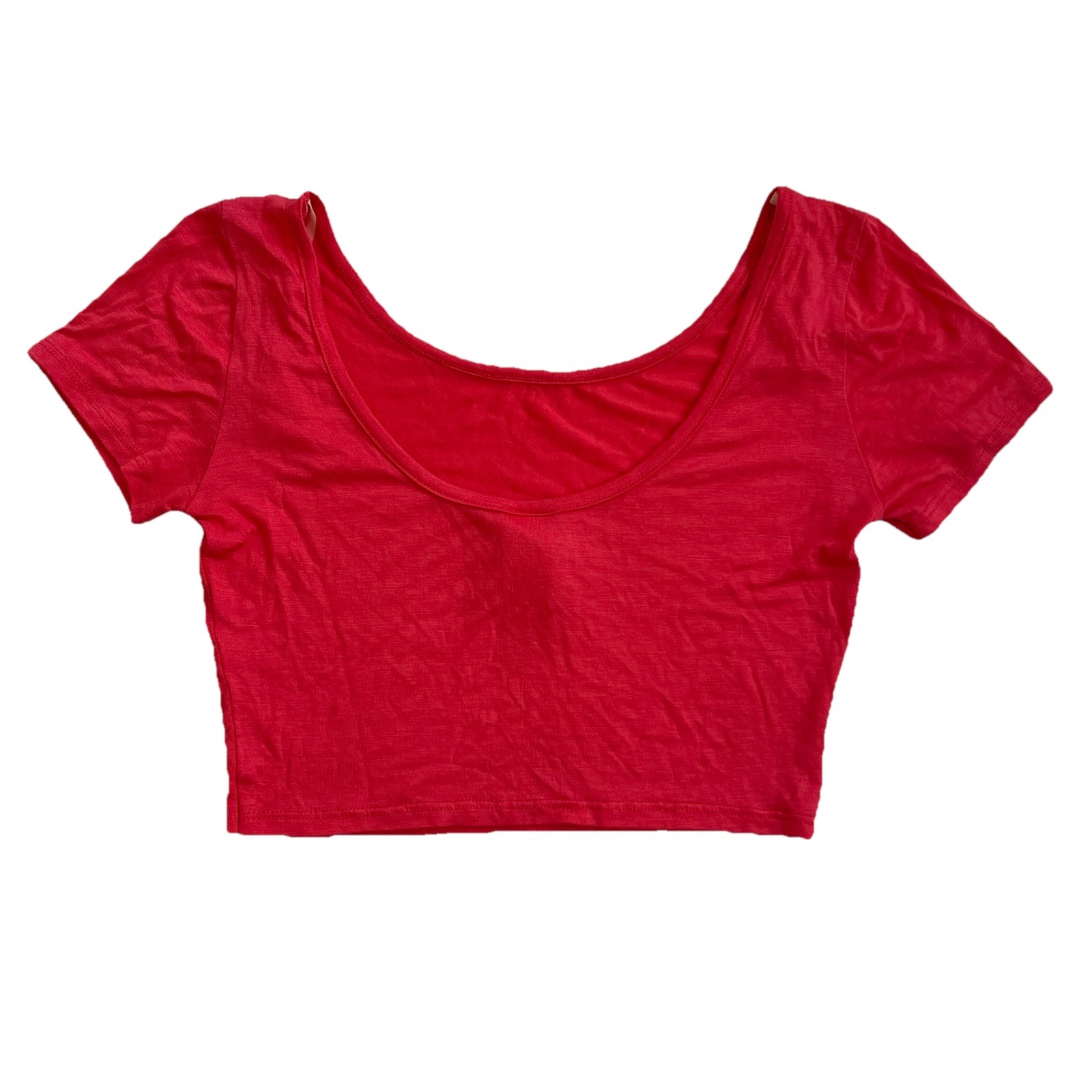Vintage I Love S&S Inc Women’s Crop Top S Scoop Neck Y2K Festival Summer Basic