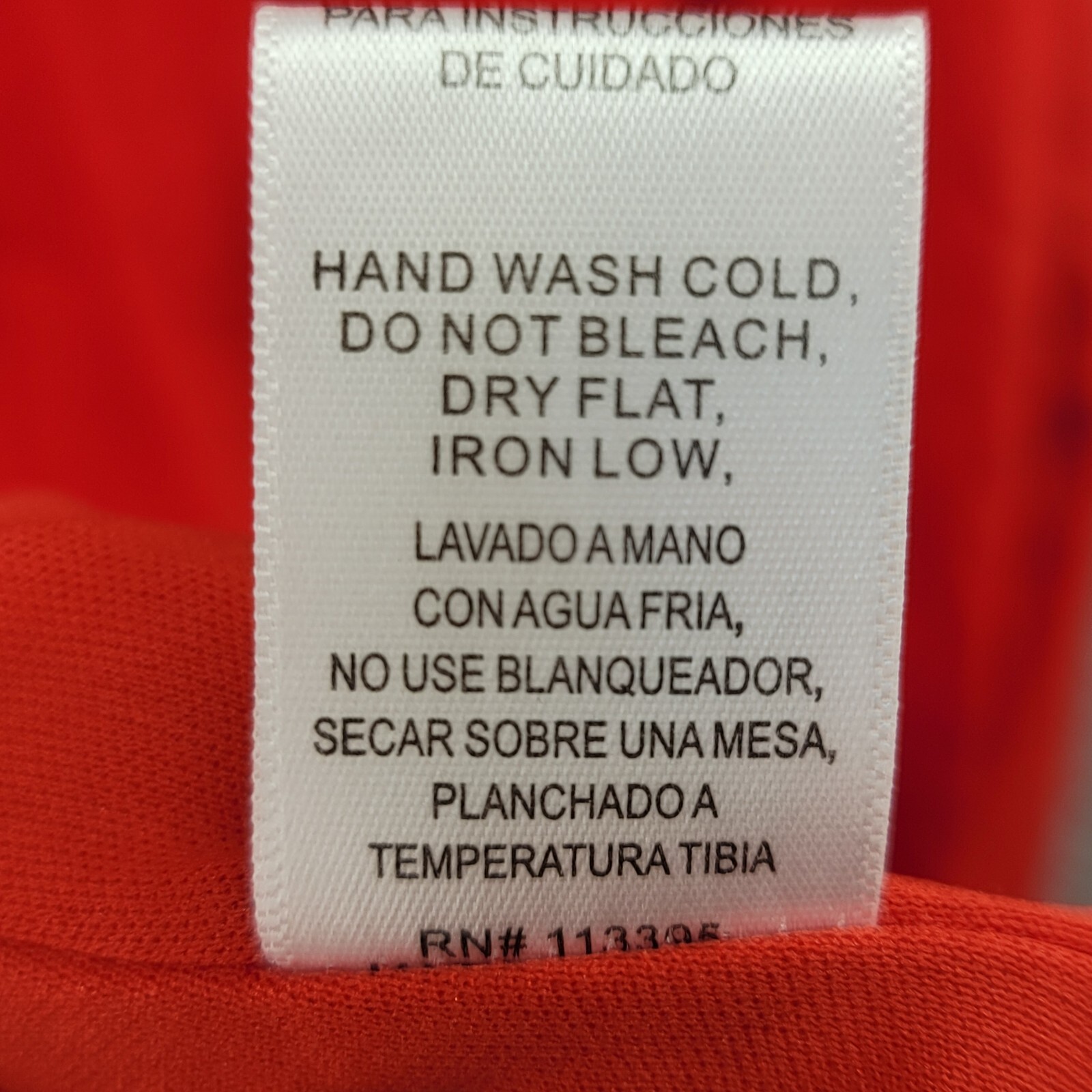 En Creme Womans Red Blouse Top Medium