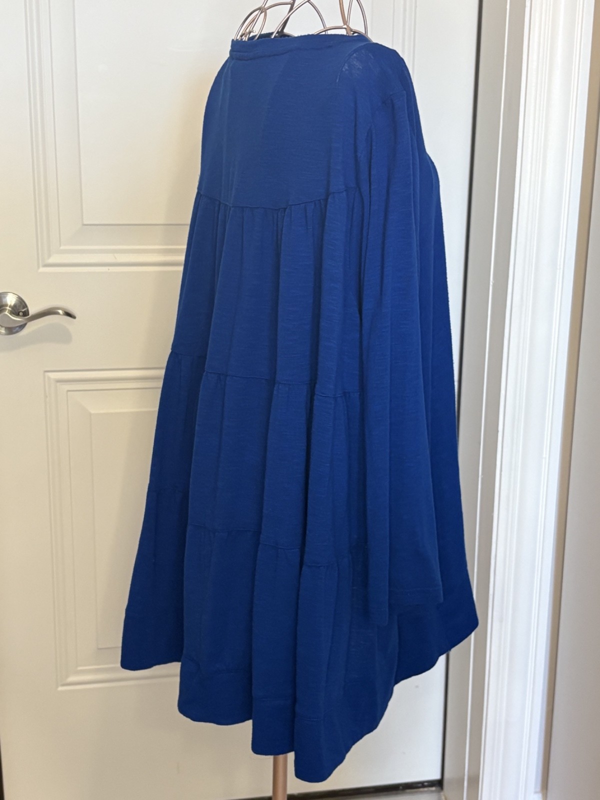 Attitudes by Renee Knit Tiered Top Cobalt Sea 1X