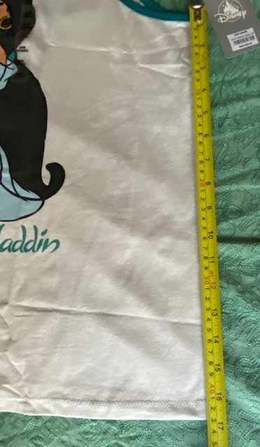 Disney Aladdin Princess Jasmine White Ringer Tank Top Women’s Extended Size 3XL