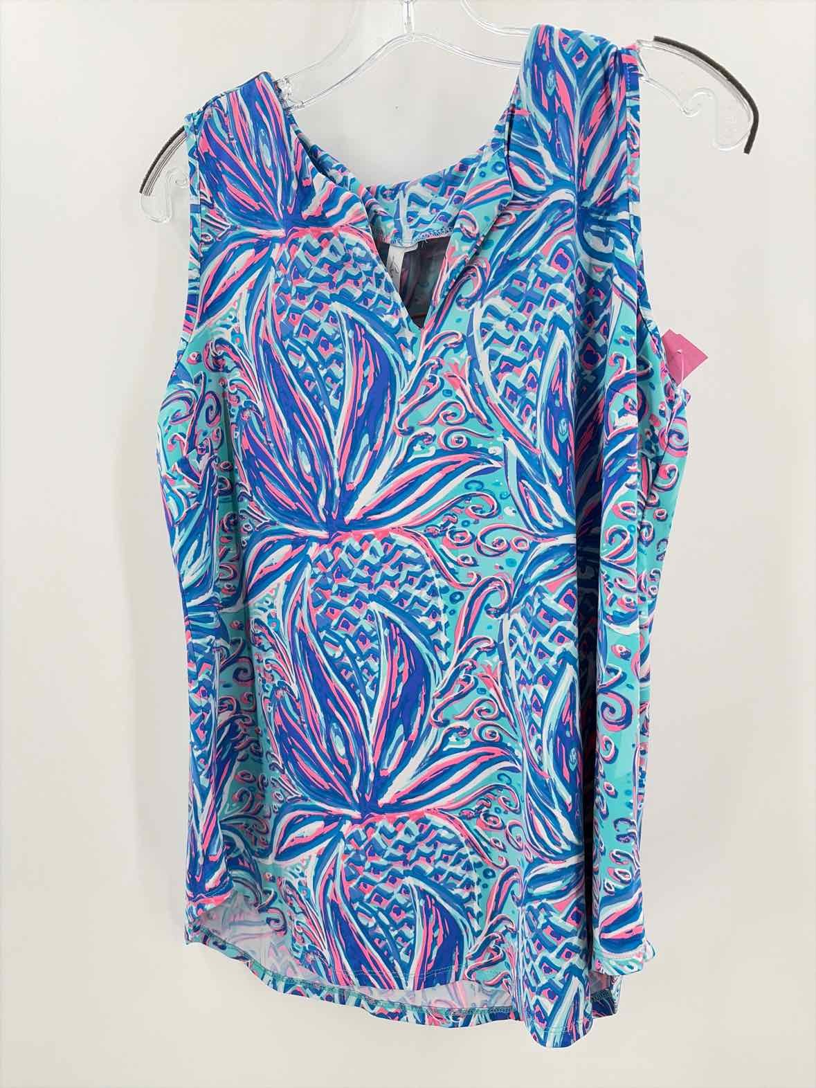 Pre-Owned Lulu B Blue Size Large Tank Top