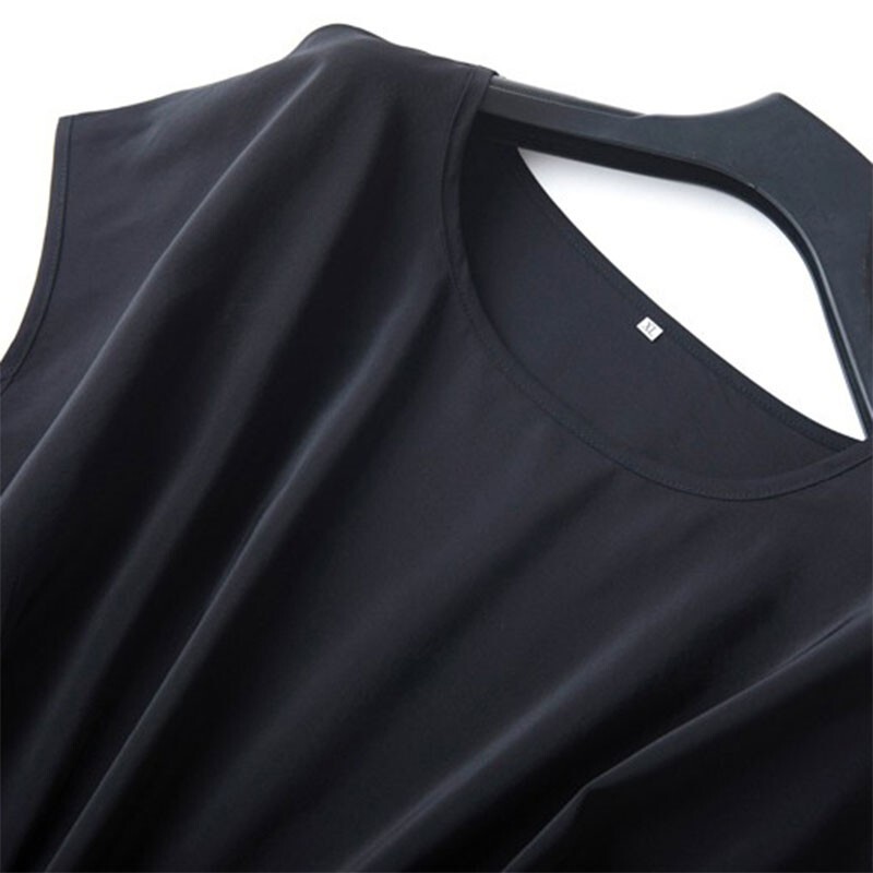 100% Mulberry Silk Black Color Short Sleeve Women T-Shirt Shirt Top MM911