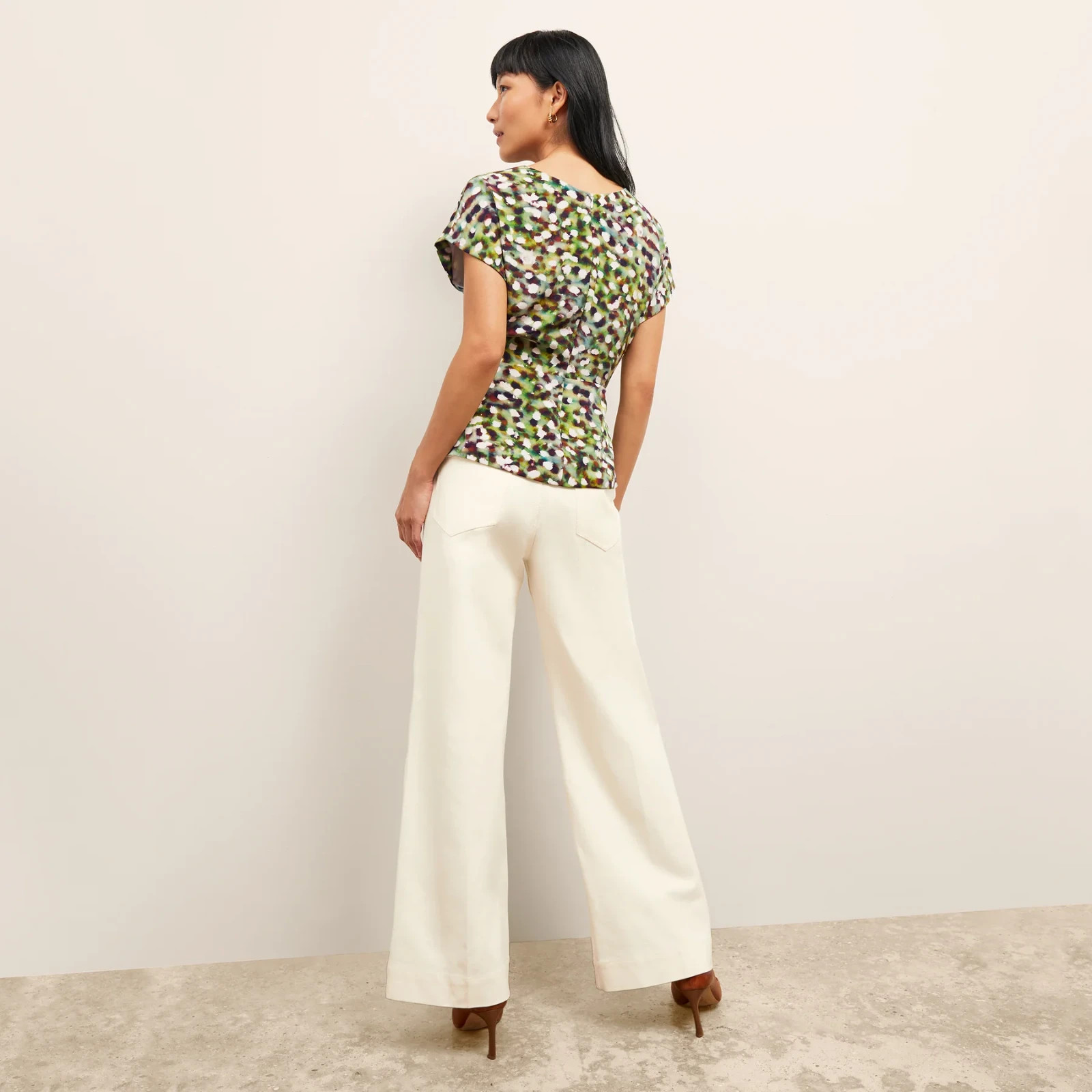 MM.LaFleur New York The Nejvi Top Blouse Washable Silk Size XXL