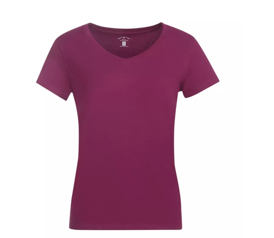 Blue Mountain Women’s V-Neck Short-Sleeve T Shirt