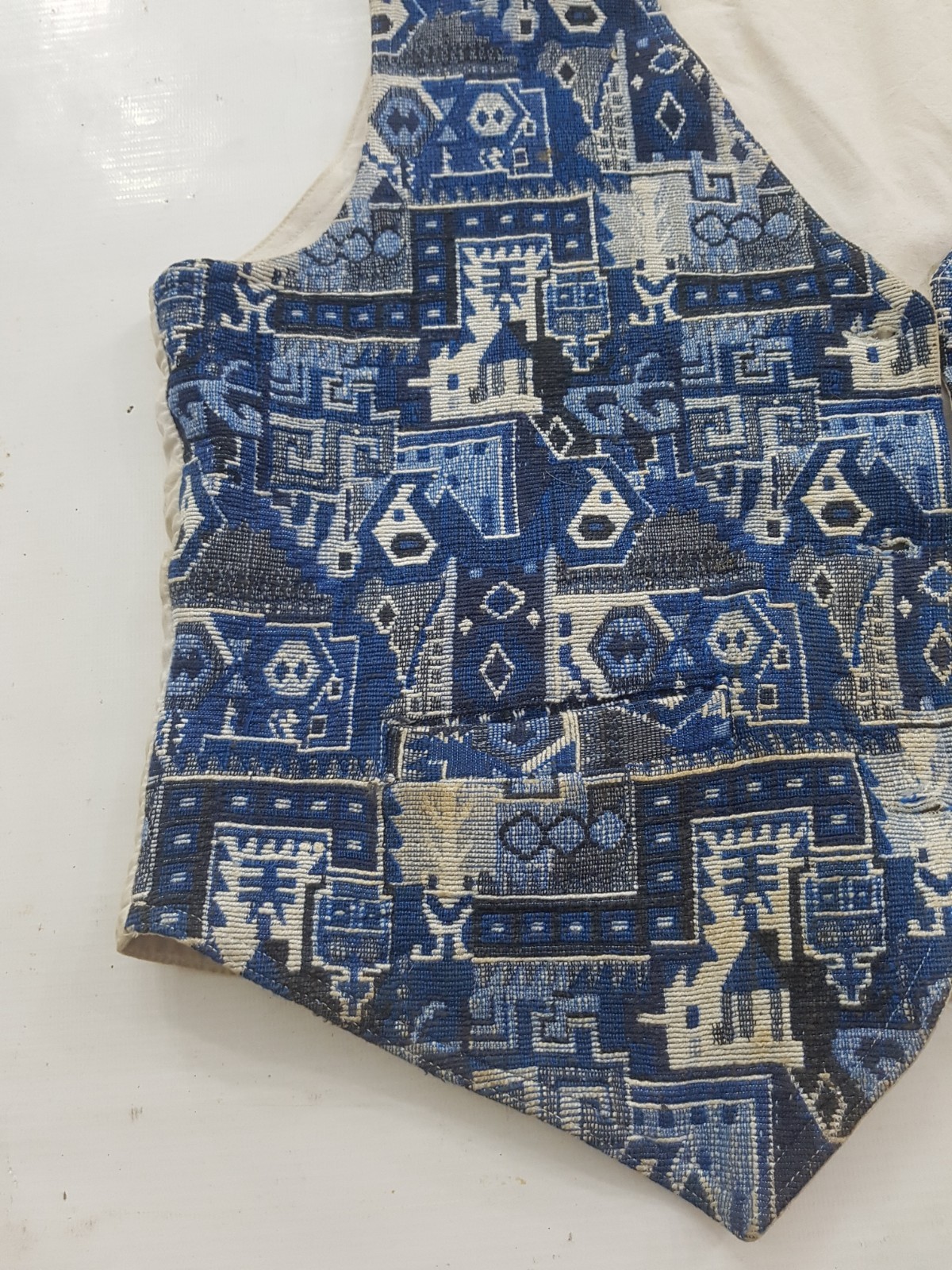 Vintage Hand Embroidered Beautiful Traditional Multicolor Novelty Vest 58×51 cm
