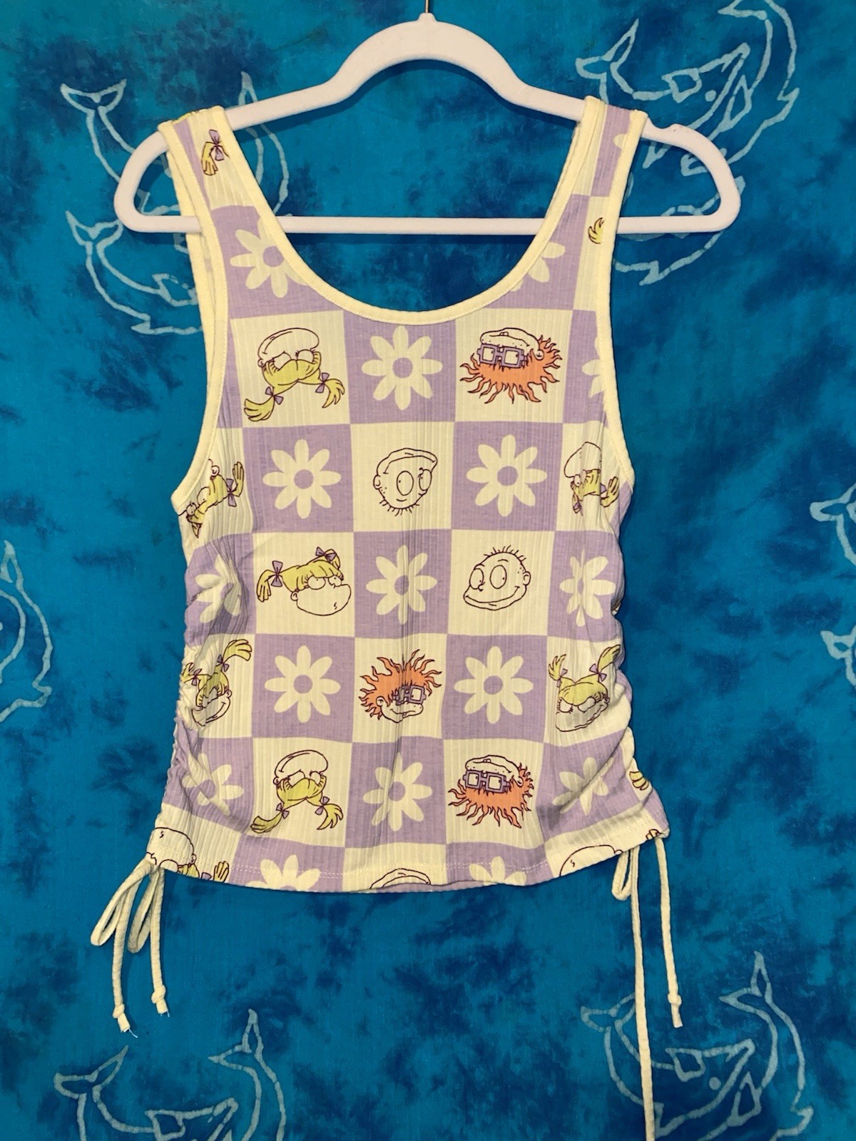 NWOT Nickelodeon Rugrats Retro 90s Cartoon Buttercup Yellow Tank Top T Shirt XL