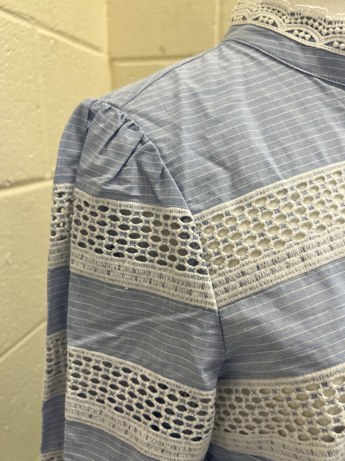 A Loves A Medium Blue LS Lace Inserts