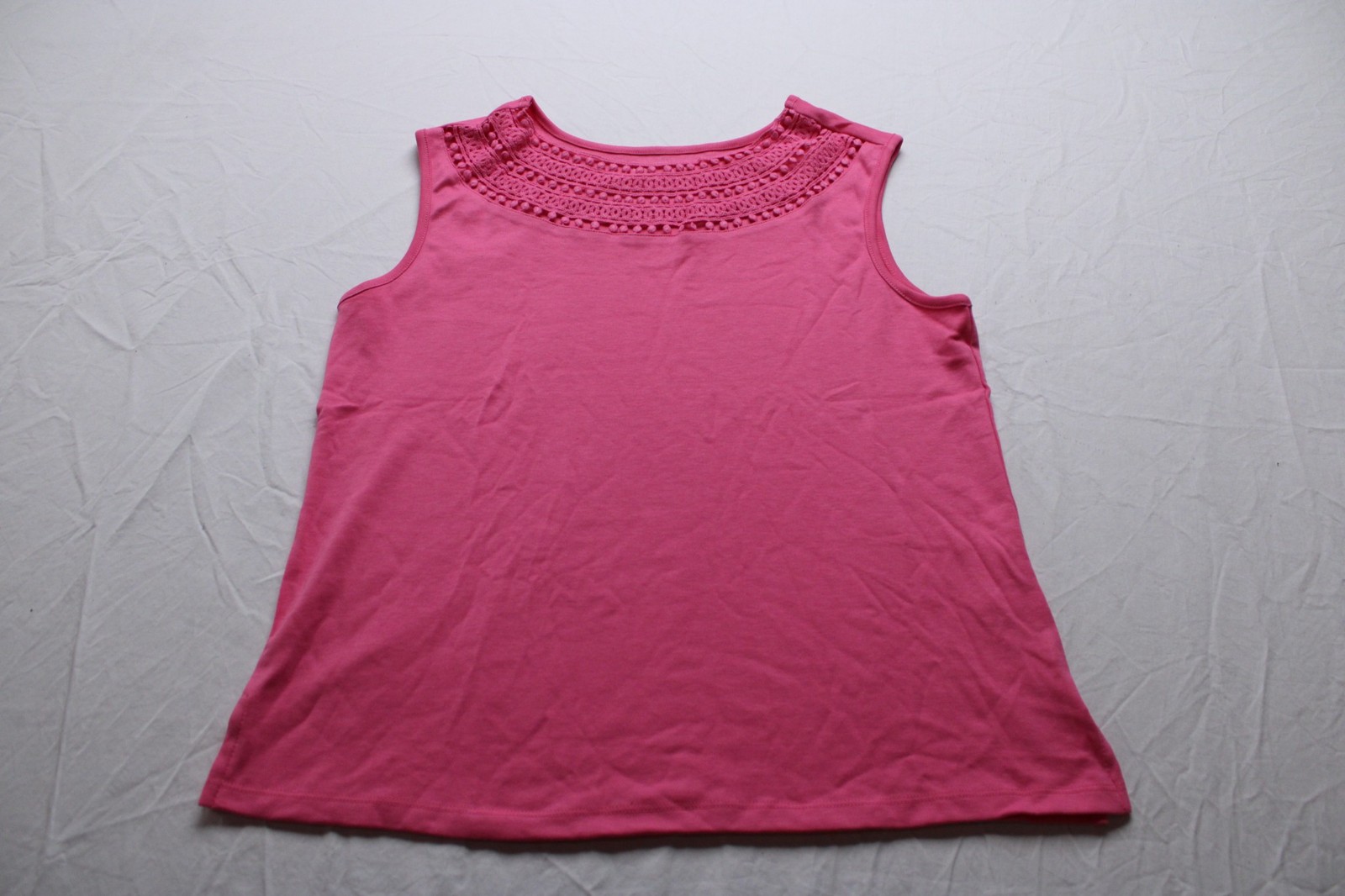 Draper’s & Damon’s Women’s Petite Sleeveless Top BL1 Pink Petite Medium