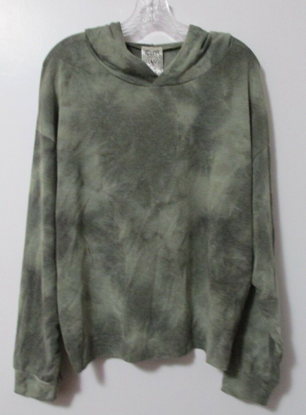 Women’s Vocal Olive Green Oversized Knit Hoodie Size XL Made in USA