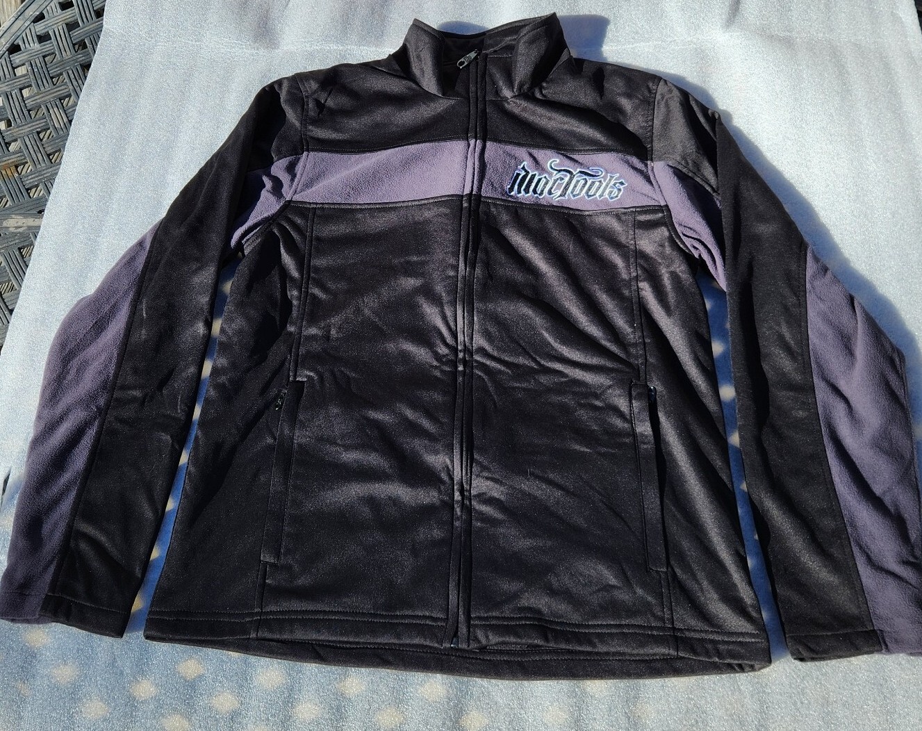 MAC TOOLS Sz L Black/Gray Softshell Zip Jacket Embroidered Front/Back. CLEAN !