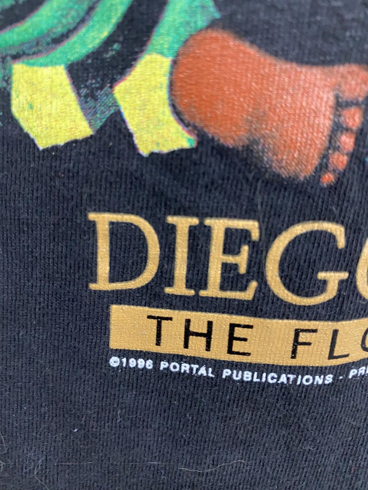 VTG Diego Rivera The Flower Seller 1996 Art Sleep Shirt One Size