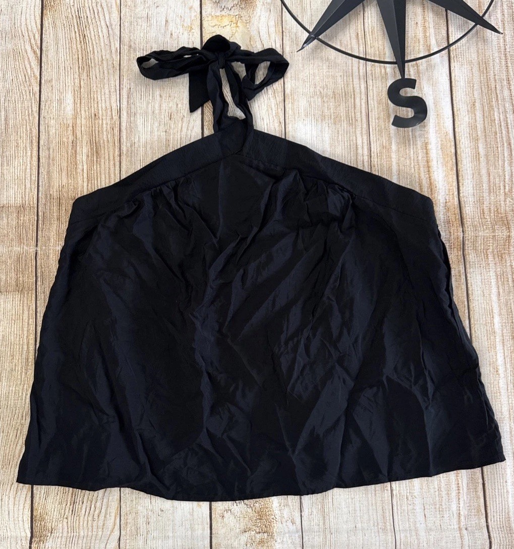 Sofia Jeans Women’s Tie Halter Top Size XXL(20) Black Soot
