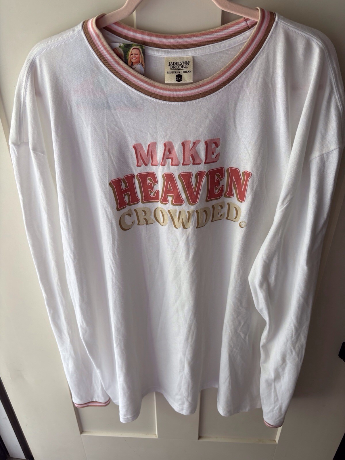 Jadelynn Brooke Make Heaven Crowded Long Sleeve T-shirt Top Women’s XXL / 2X New