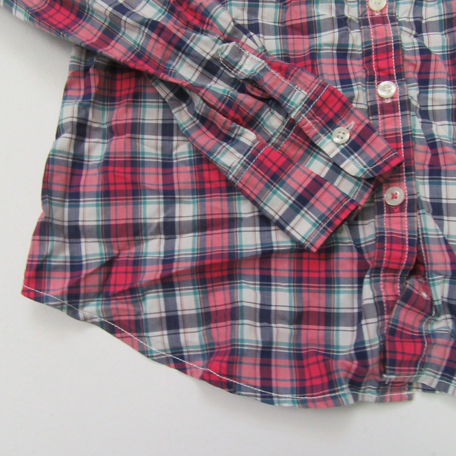 American Eagle Outfitters Womens Size M Button Up Top Classic Prep Fit Plaid