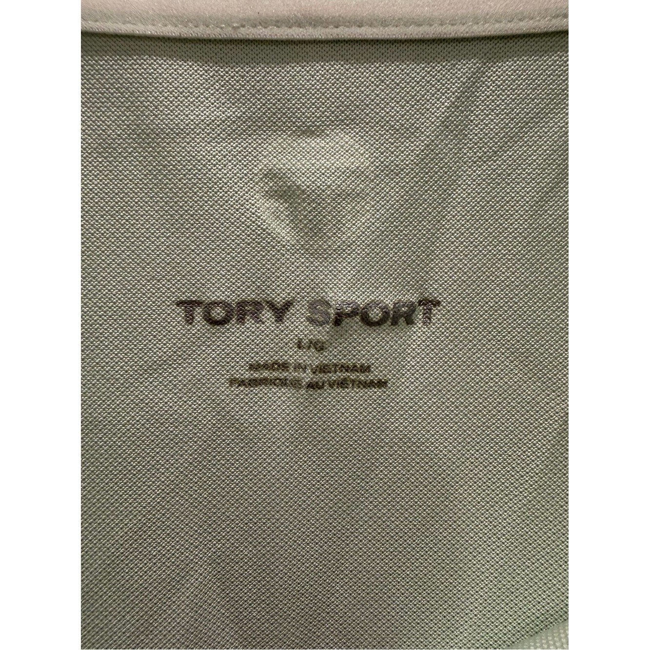 Tory Sport Sleeveless Polo Tank in Light Mint