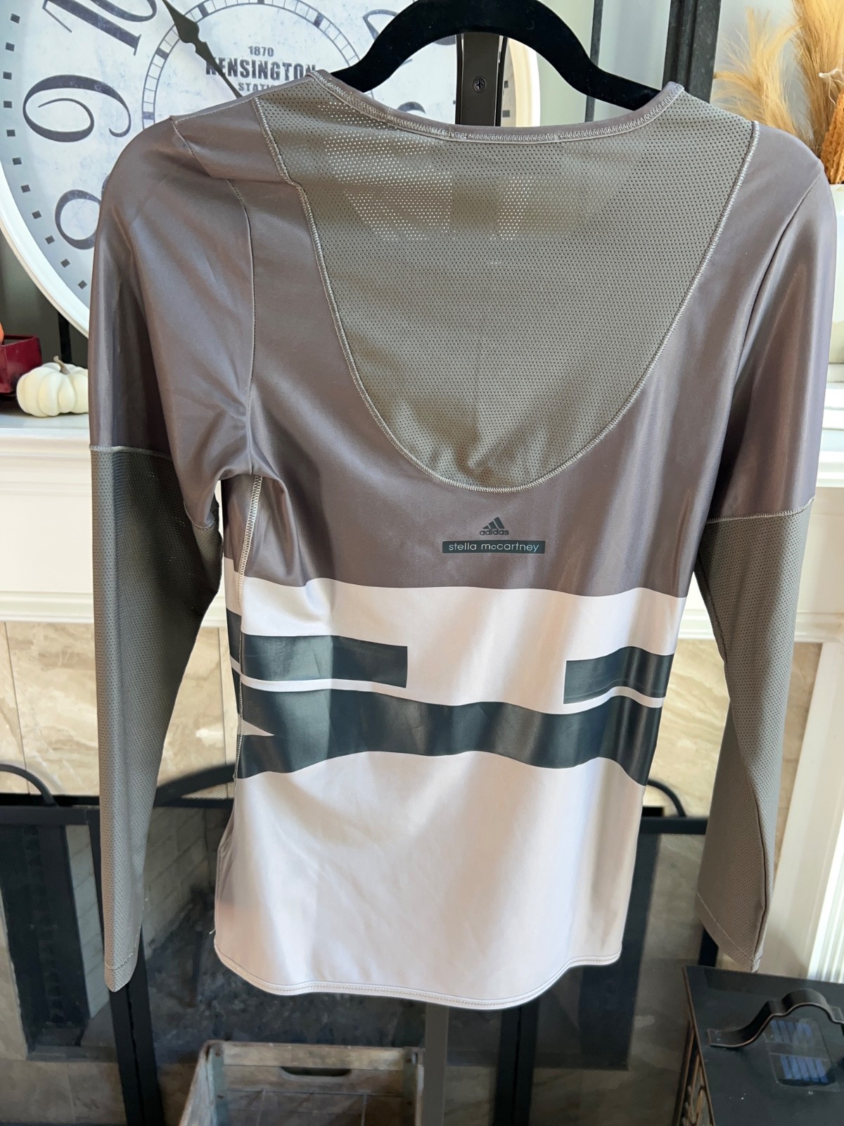 STELLA MCCARTNEY x ADIDAS Techfit dri-fit long sleeve tee – gray – M