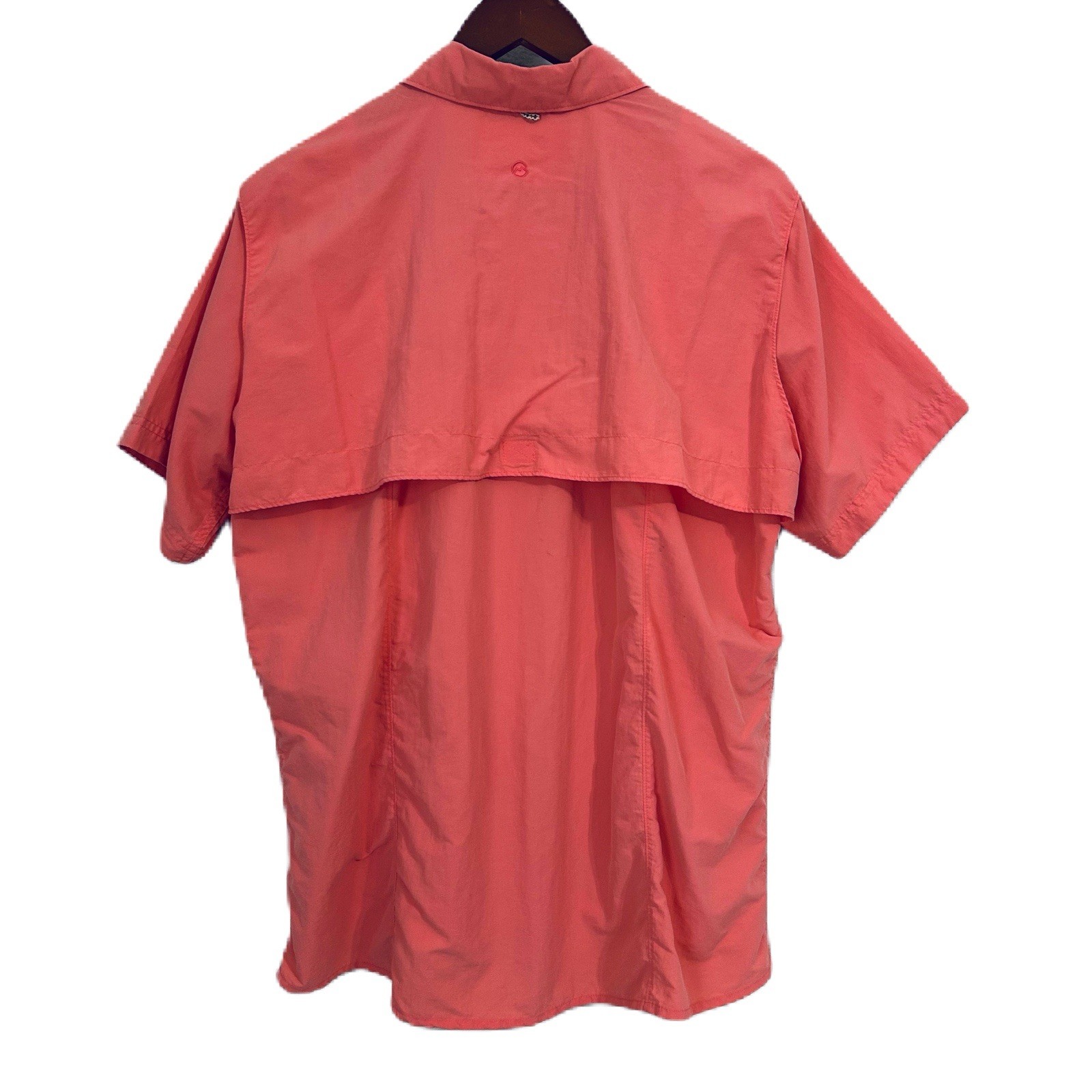 Magellan Fish Gear Shirt Women XL Coral Button Up Pocket Utility Sport Outdoor