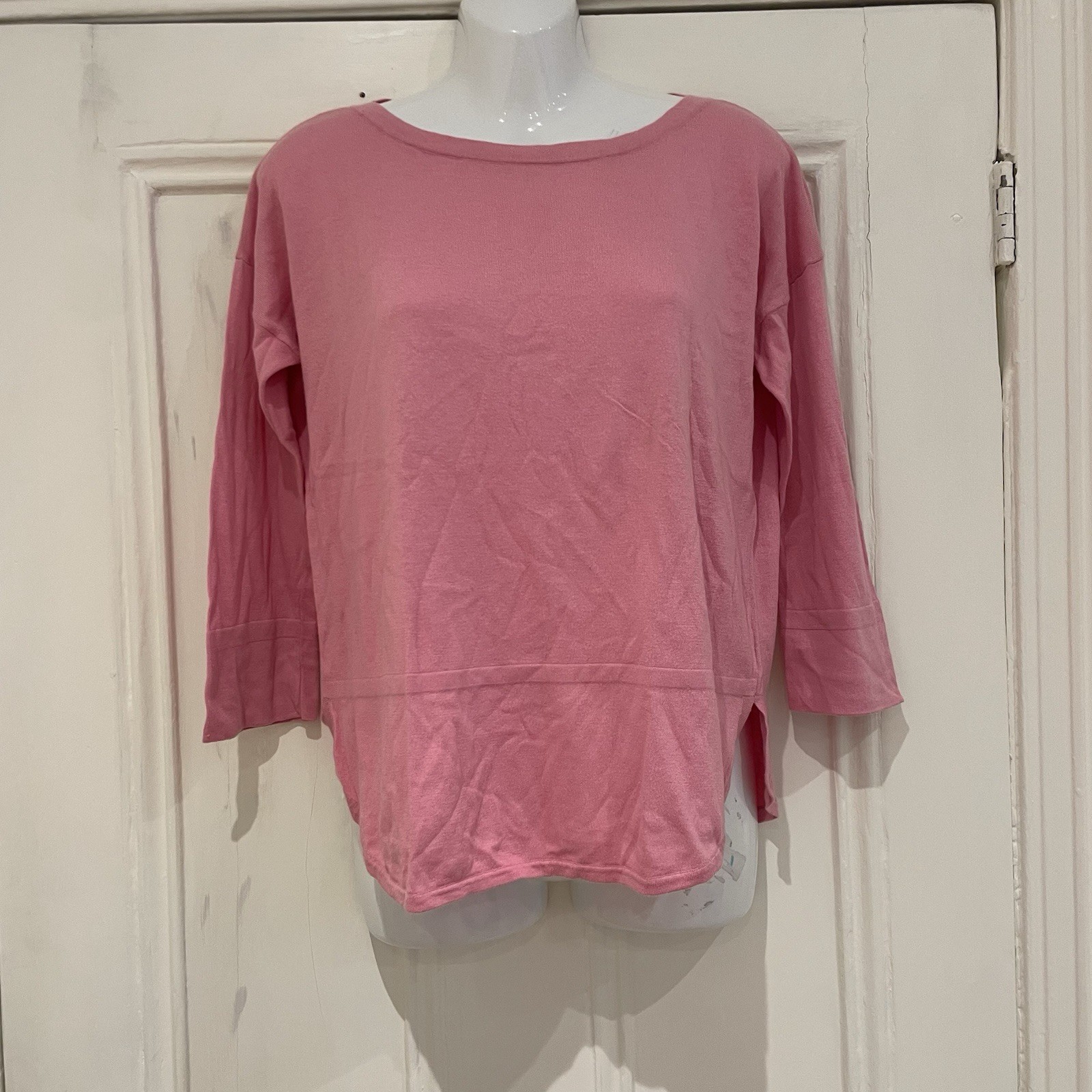 Pure Collection Pink Cotton Silk Blend Top – Sized 8