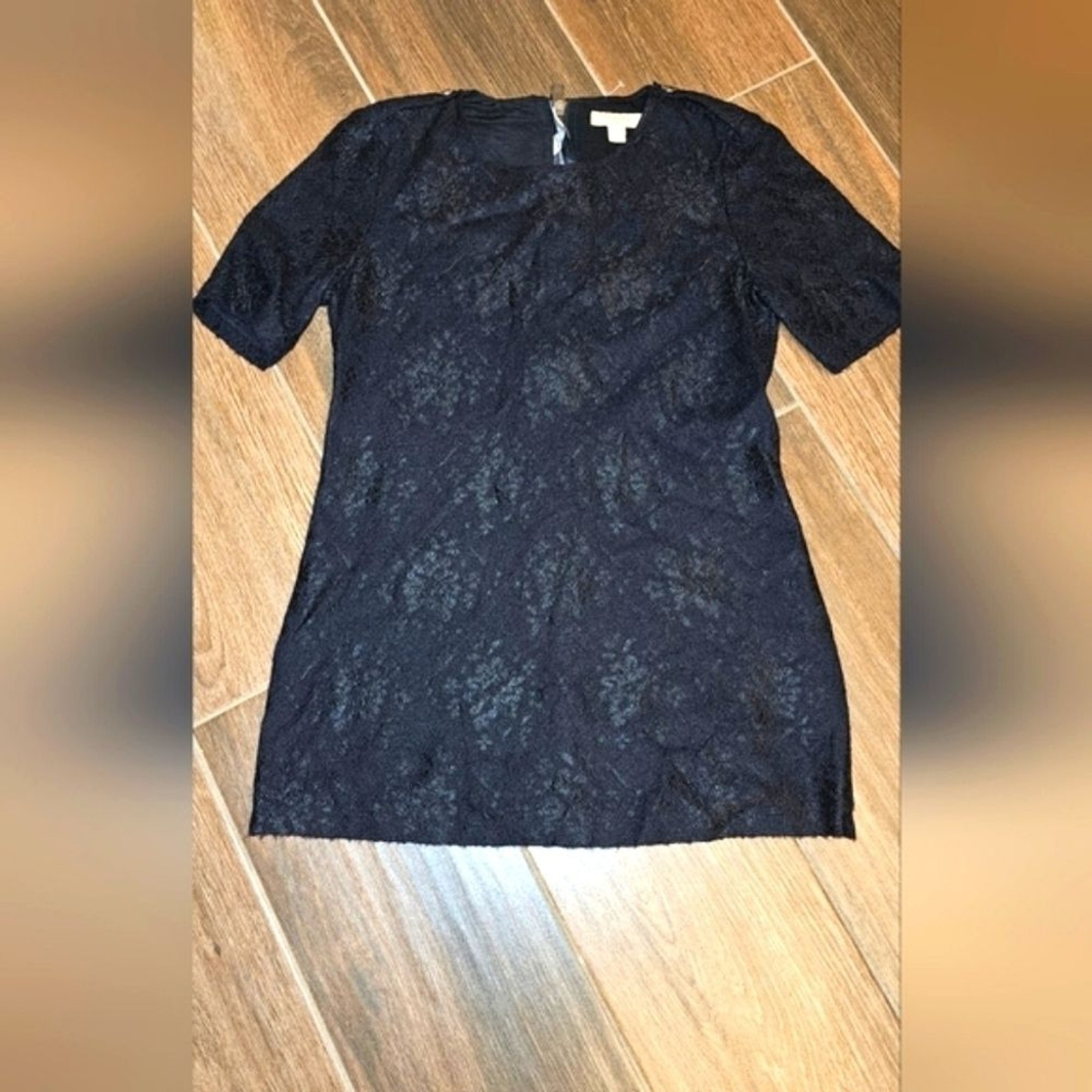 AUTHENTIC BURBERRY LACE TUNIC TOP MINI DRESS SZ 4