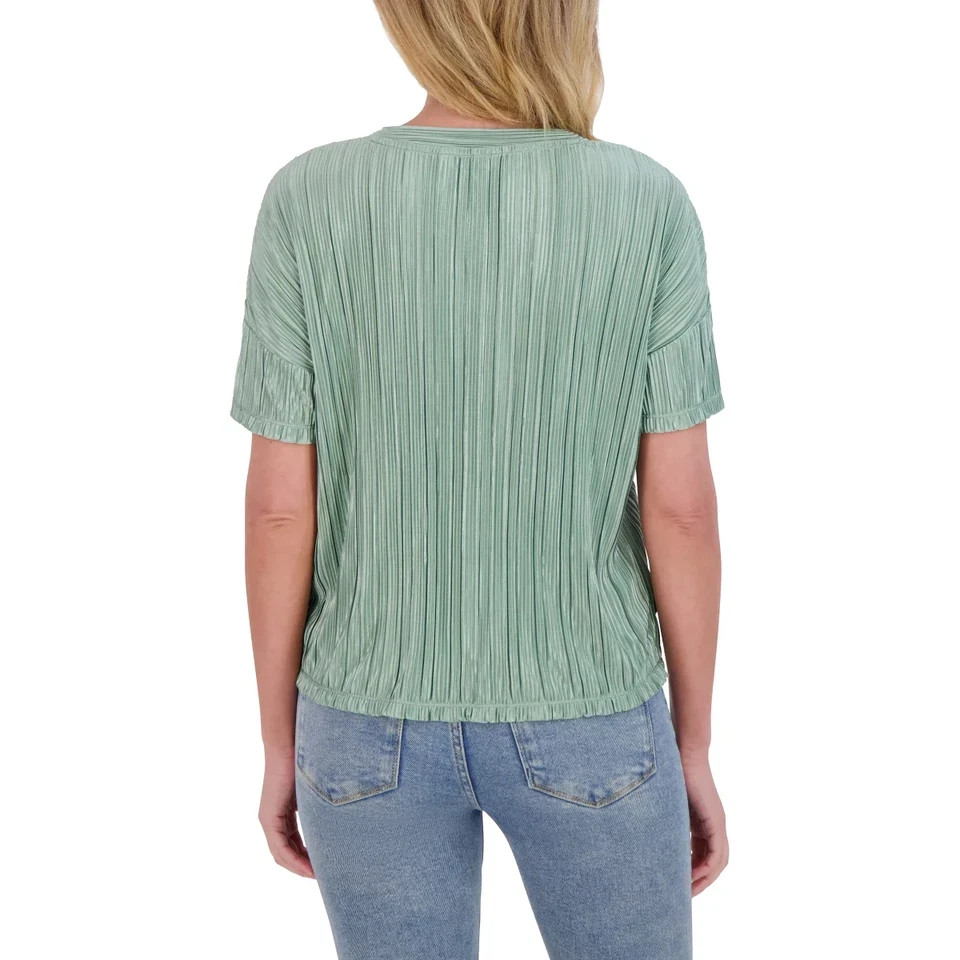 Marc New York Women’s Short Sleeve Blouse, Moss, Size M