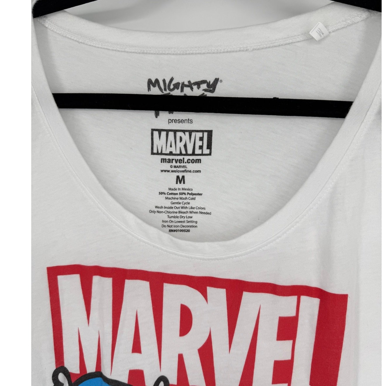 Marvel Womens Graphic T Shirt SZ M Chibi Style Avengers Hulk Thor Iron Man Capta