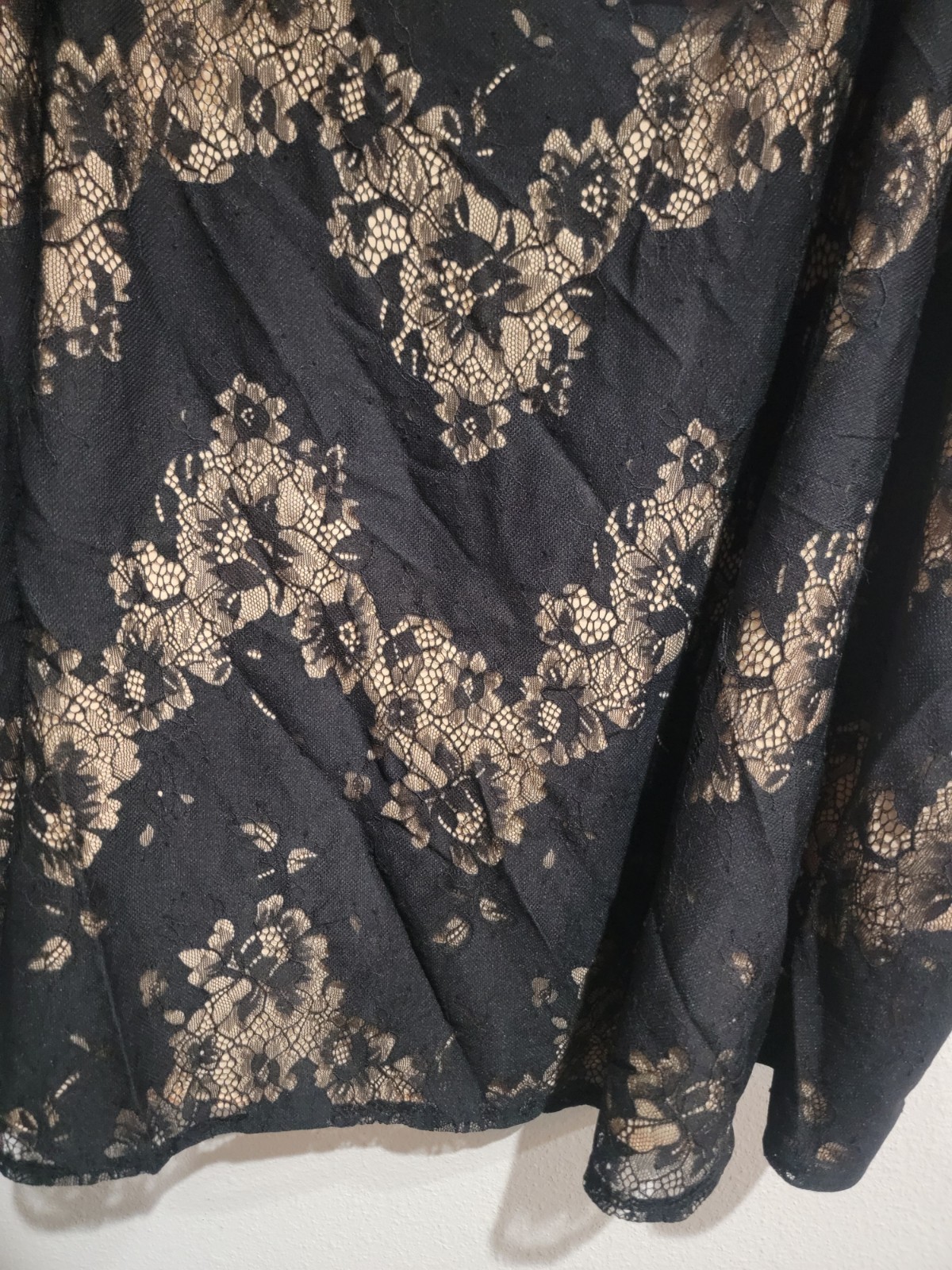 Torrid Sophie Lace Cami Black Over Tan Sleeveless Plus Size 5 5X 28 NWT New