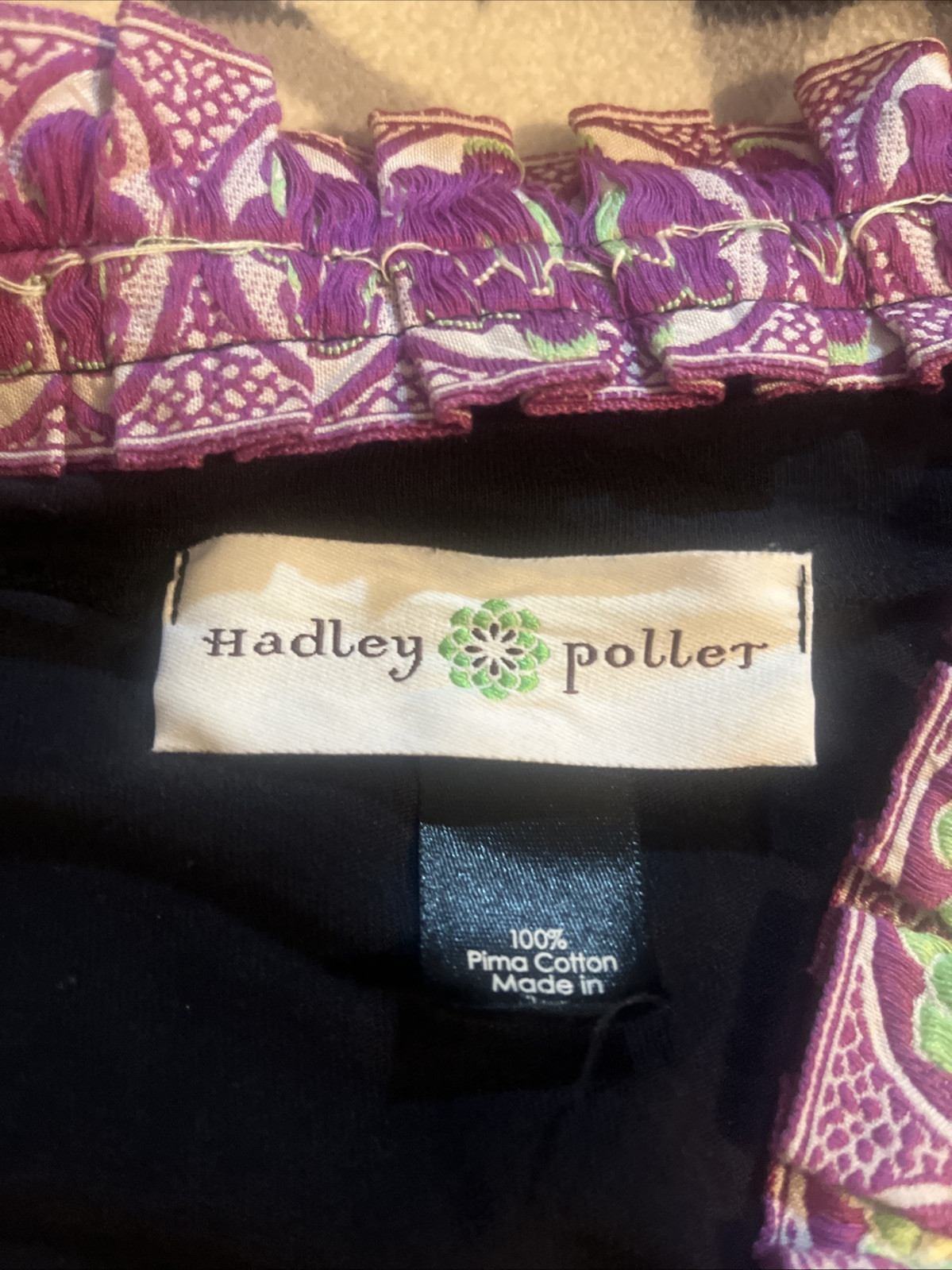 hadley pollet chakra tee robe top pima cotton m belt strap lined lightweight