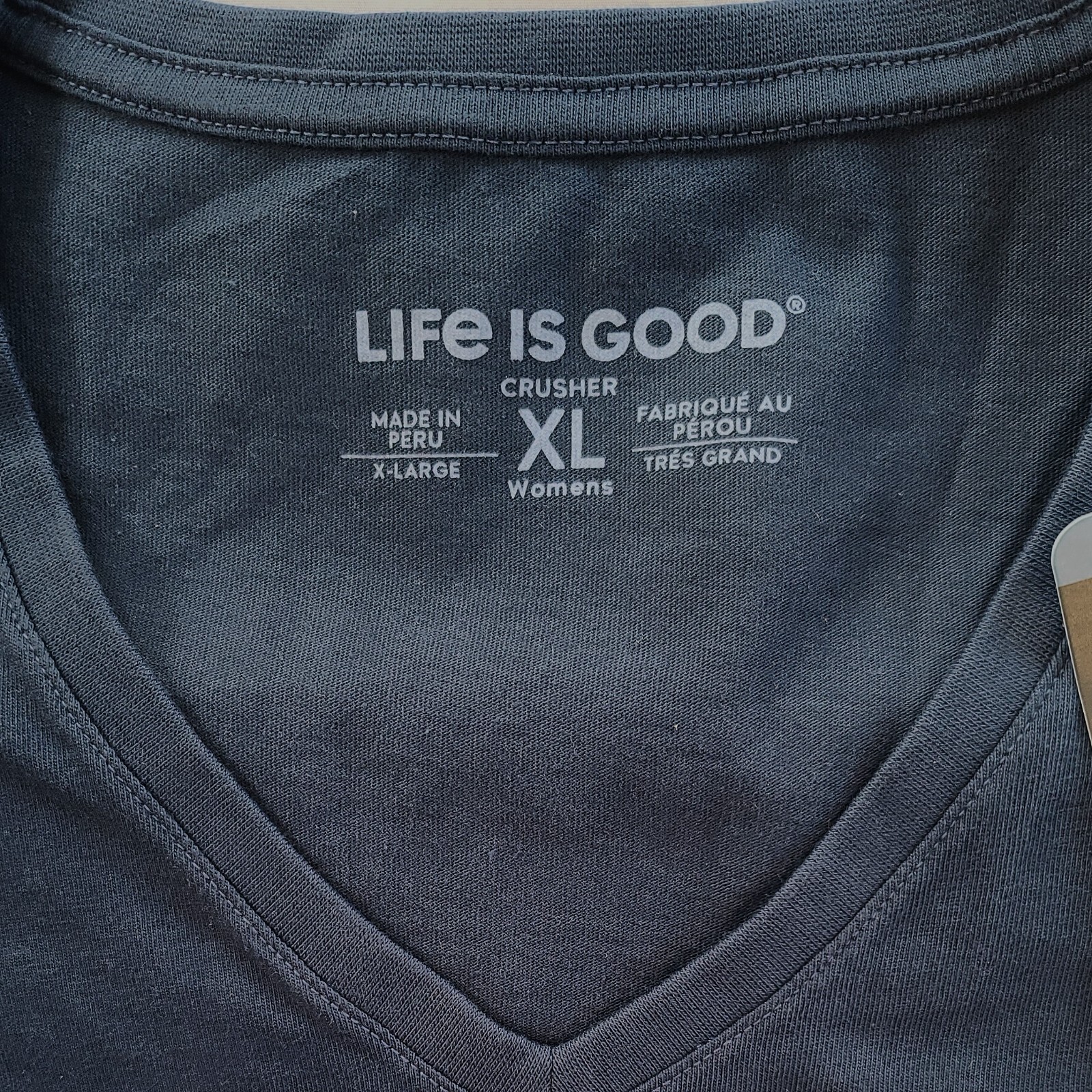 Life Is Good SS Shirt Crusher Vee CELTIC HEART Irish Shamrock 48in Womens XL