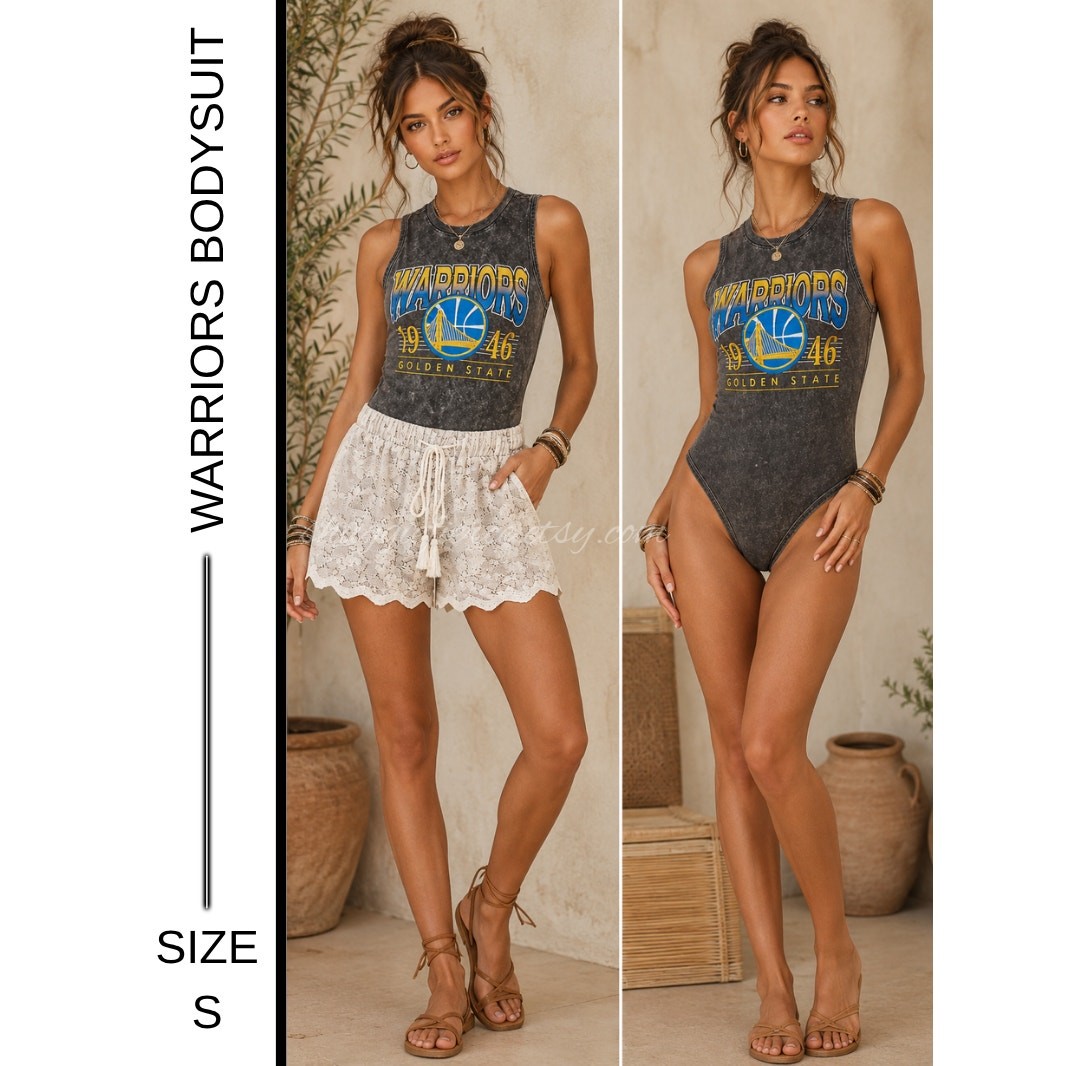 MSRP $69 NBA Warriors Basketball Women’s Bodysuit Size S ~ SAME DAY SHIP