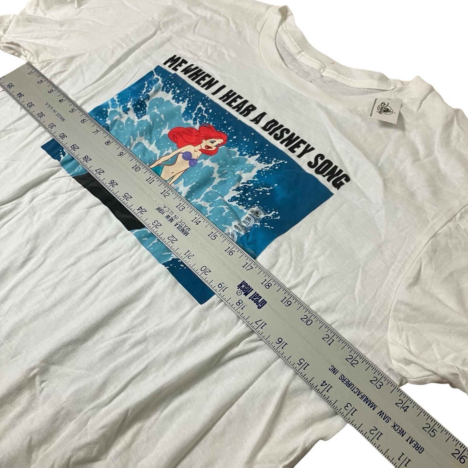 Disney Parks Womens XXL Little Mermaid T-Shirt Songs Novelty Movie Princess