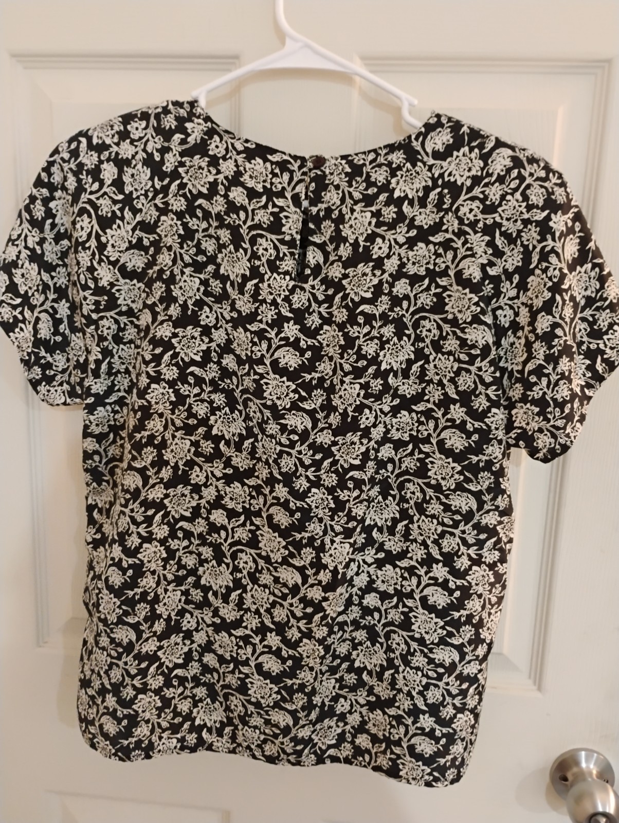 VTG Impressions of California Blouse 80s 90s Floral Shoulder Pads Top Medium