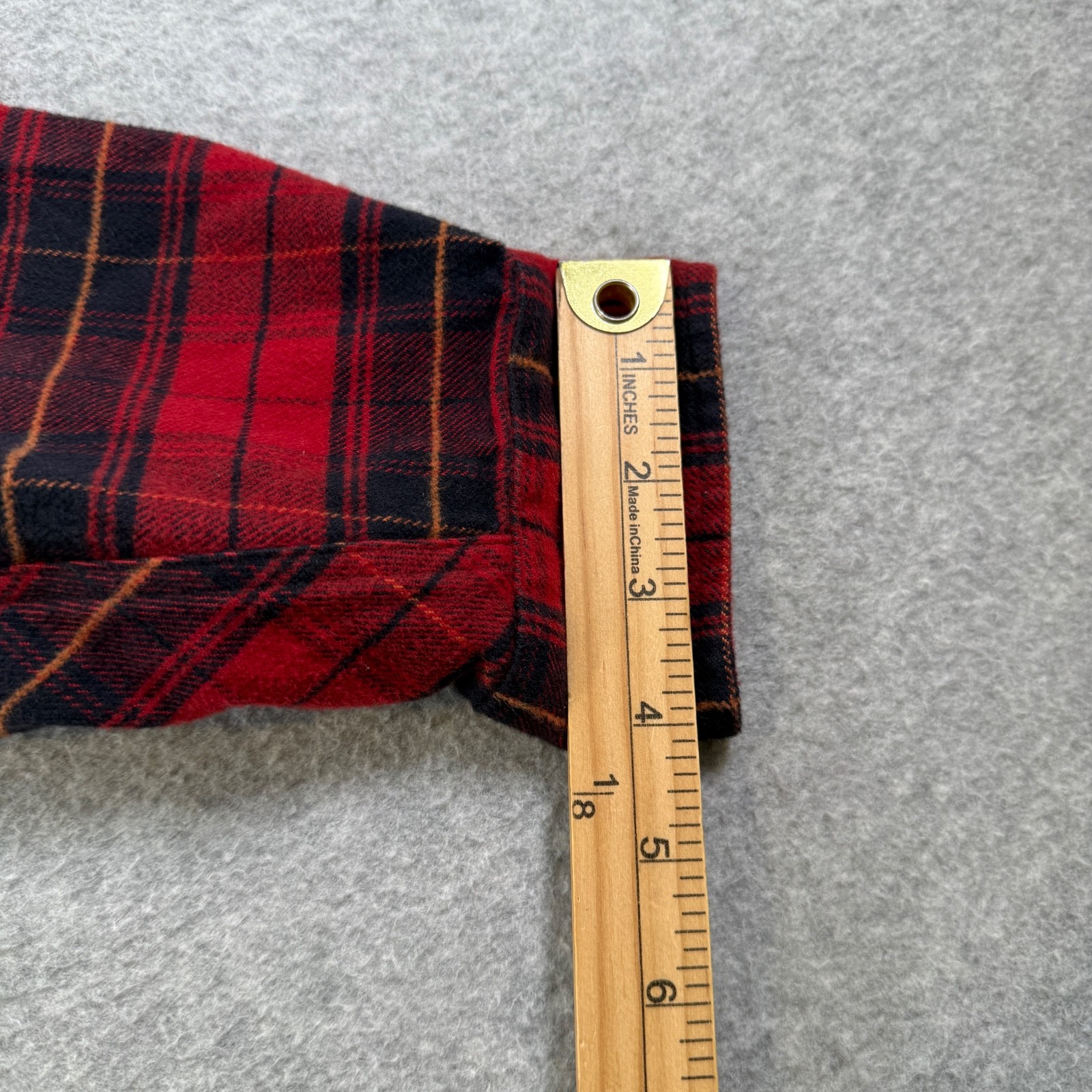 Frank & Eileen McLoghlin Red Plaid Flannel Shirt Sz XS/S Oversized