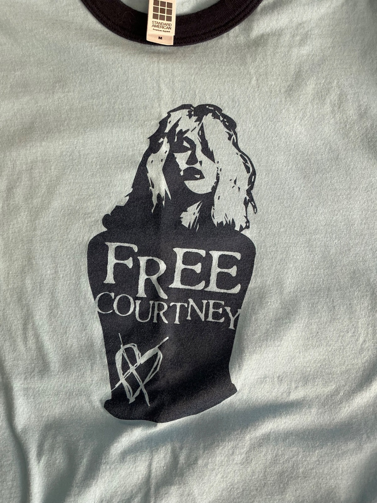 HOLE Courtney Love Medium Free Courtney ringer tee shirt