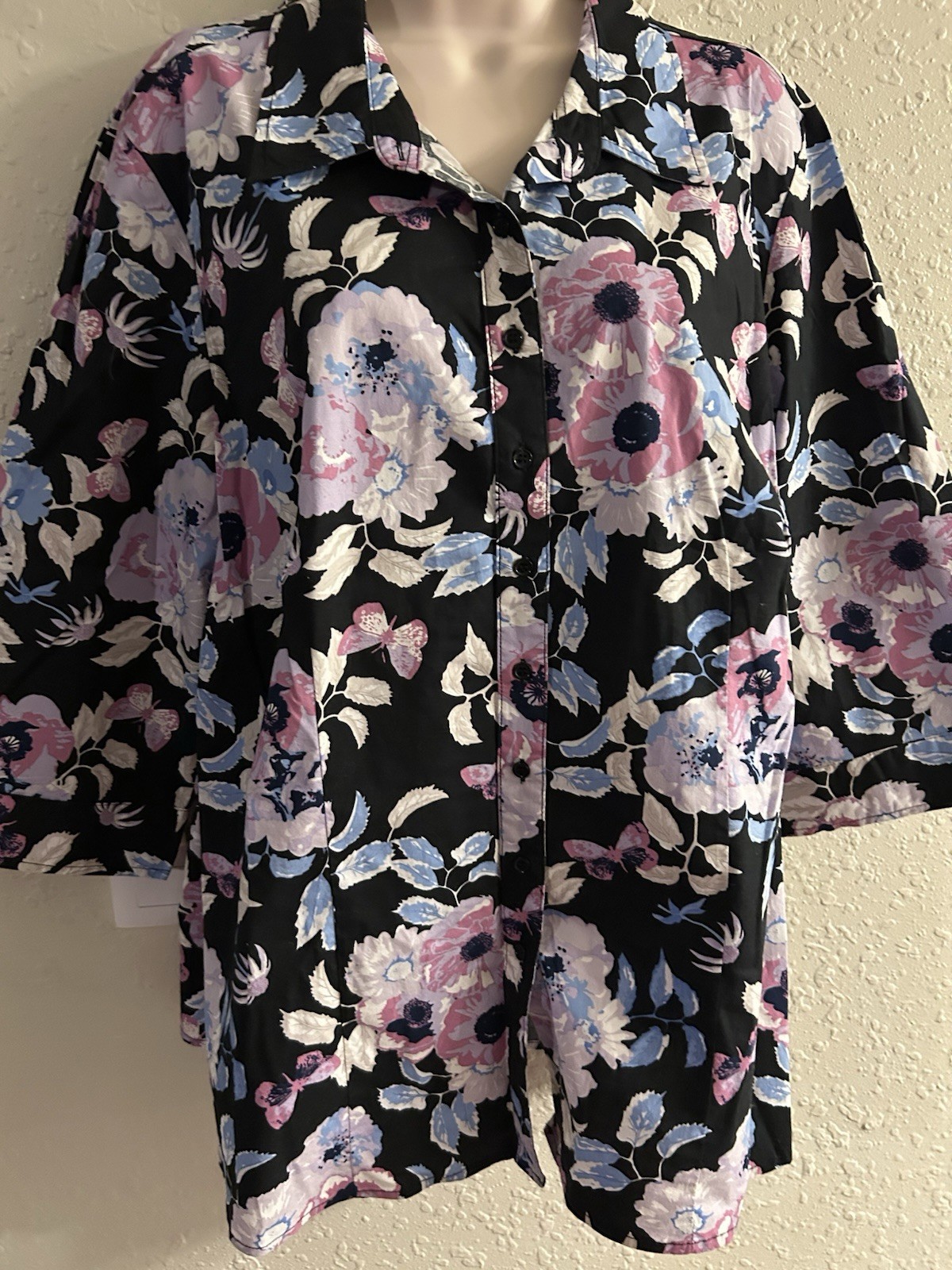 New 20W Chadwick’s Of Boston floral top #318*8