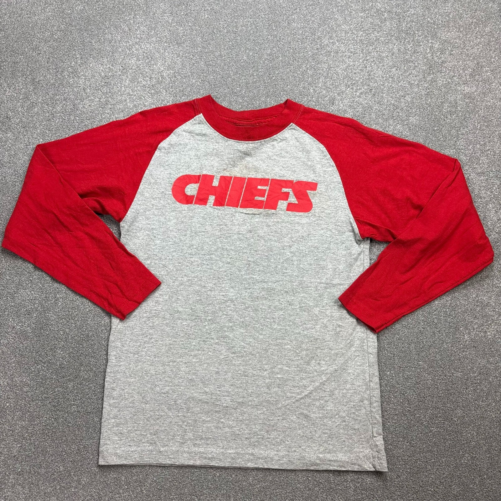 NFL Shirt Womens Medium Grey Kansas City Chiefs Football USA 90s Outdoor Lady