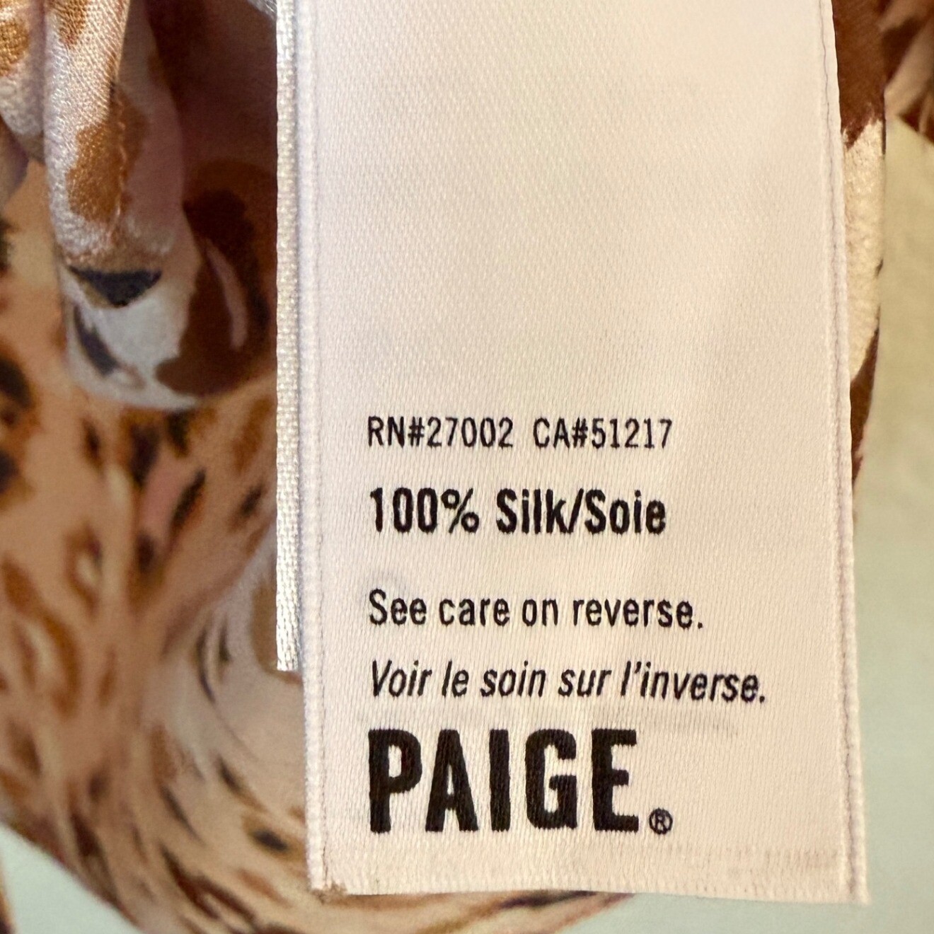 Paige Isela Floral Leopard Print Silk Tank Cami Pink Sz M Coquette Summer Y2K